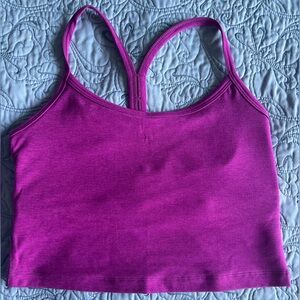 Beyond Yoga Spacedye Slim Racerback Tank Magenta Heather Size Medium